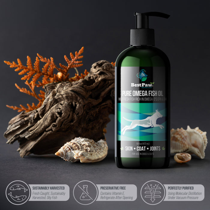 Pure Omega 3 Fish Oil (Blend of Anchovy, Herring, Mackerel & Sardine Oils)
