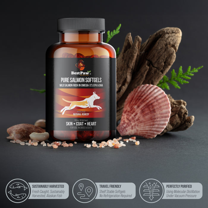 Pure Wild Alaskan Salmon Oil 500mg Softgels