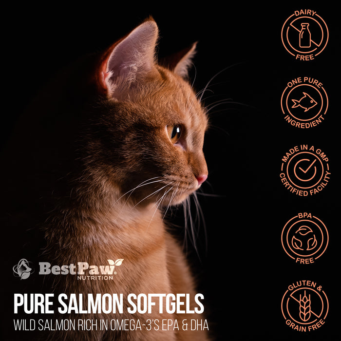 Pure Wild Alaskan Salmon Oil 500mg Softgels
