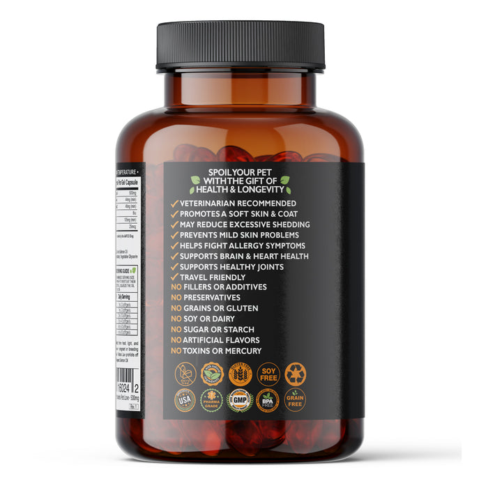 Pure Wild Alaskan Salmon Oil 500mg Softgels