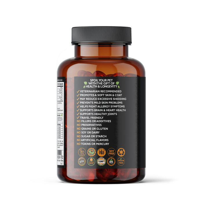 Pure Wild Alaskan Salmon Oil 500mg Softgels
