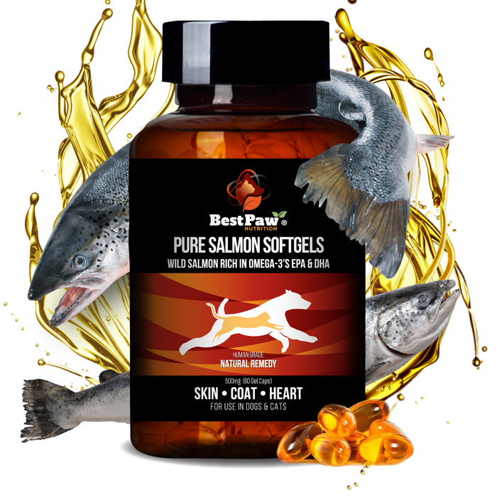 Pure Wild Alaskan Salmon Oil 500mg Softgels