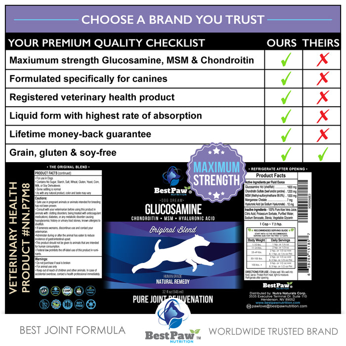 Dog Dream Glucosamine Original Formula